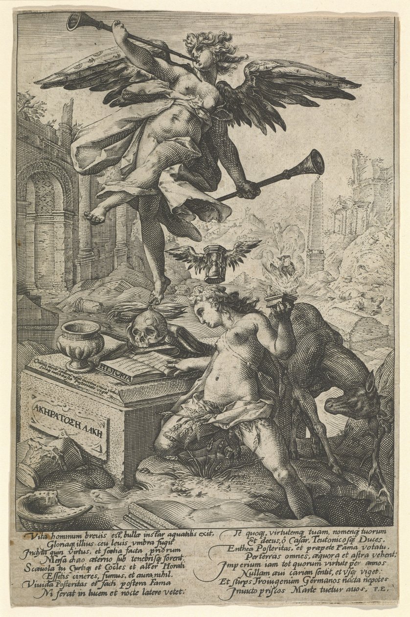 Ruhm und Geschichte, nach 1586 von (after) Dutch School