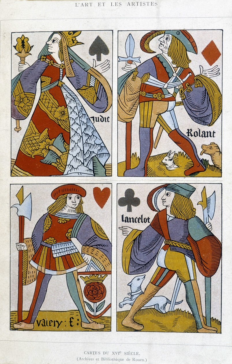Spielkarten aus dem 16. Jahrhundert von (after) French School