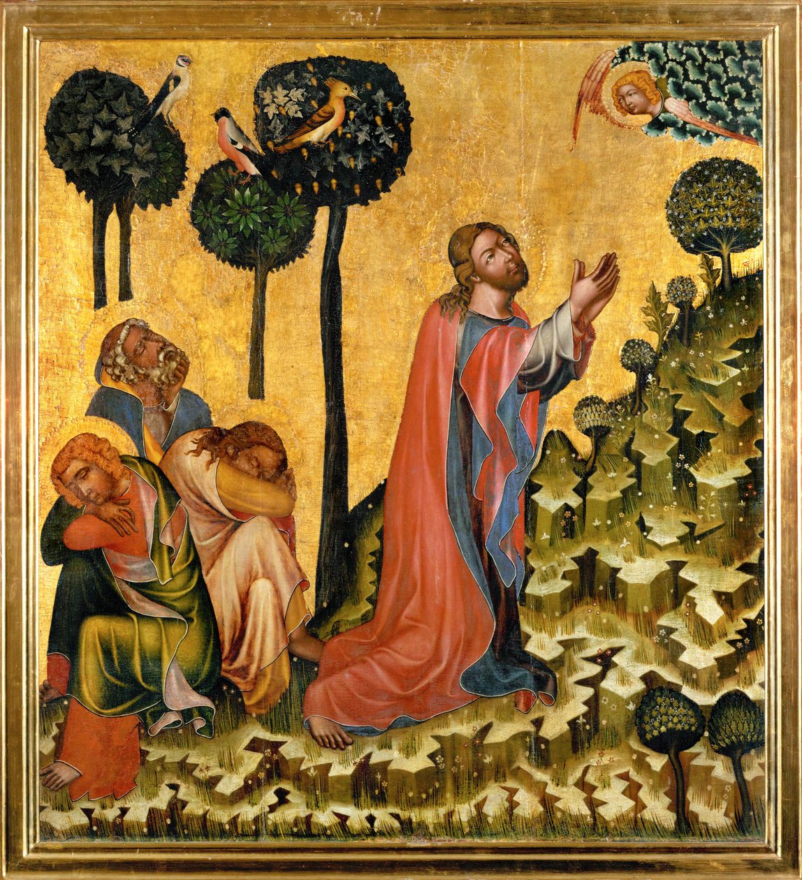 Jesus im Olivenhain von (aka master of Hohenfurt) Master of Vyssi Brod
