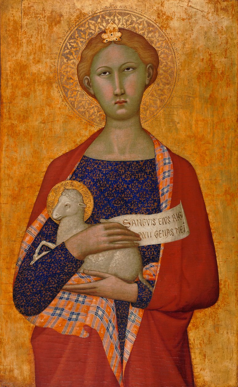 Heilige Agnes von (attr. to) Master of the Straus Madonna