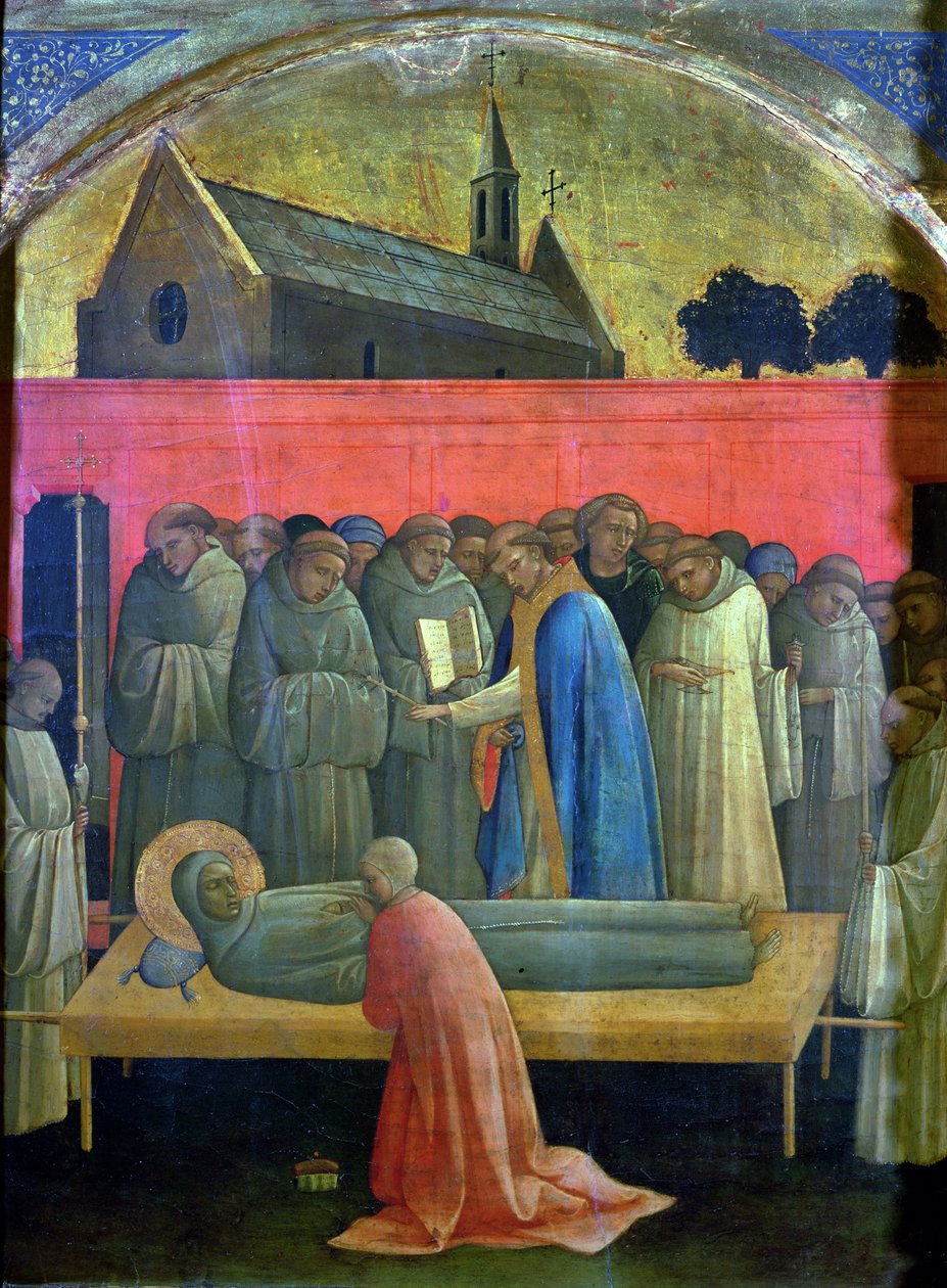 Der Tod des Heiligen Franziskus von (c.1370 1425) Lorenzo Monaco