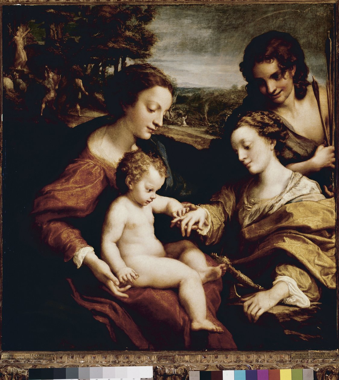 Die mystische Hochzeit der heiligen Katharina von (c.1489 1534) Correggio
