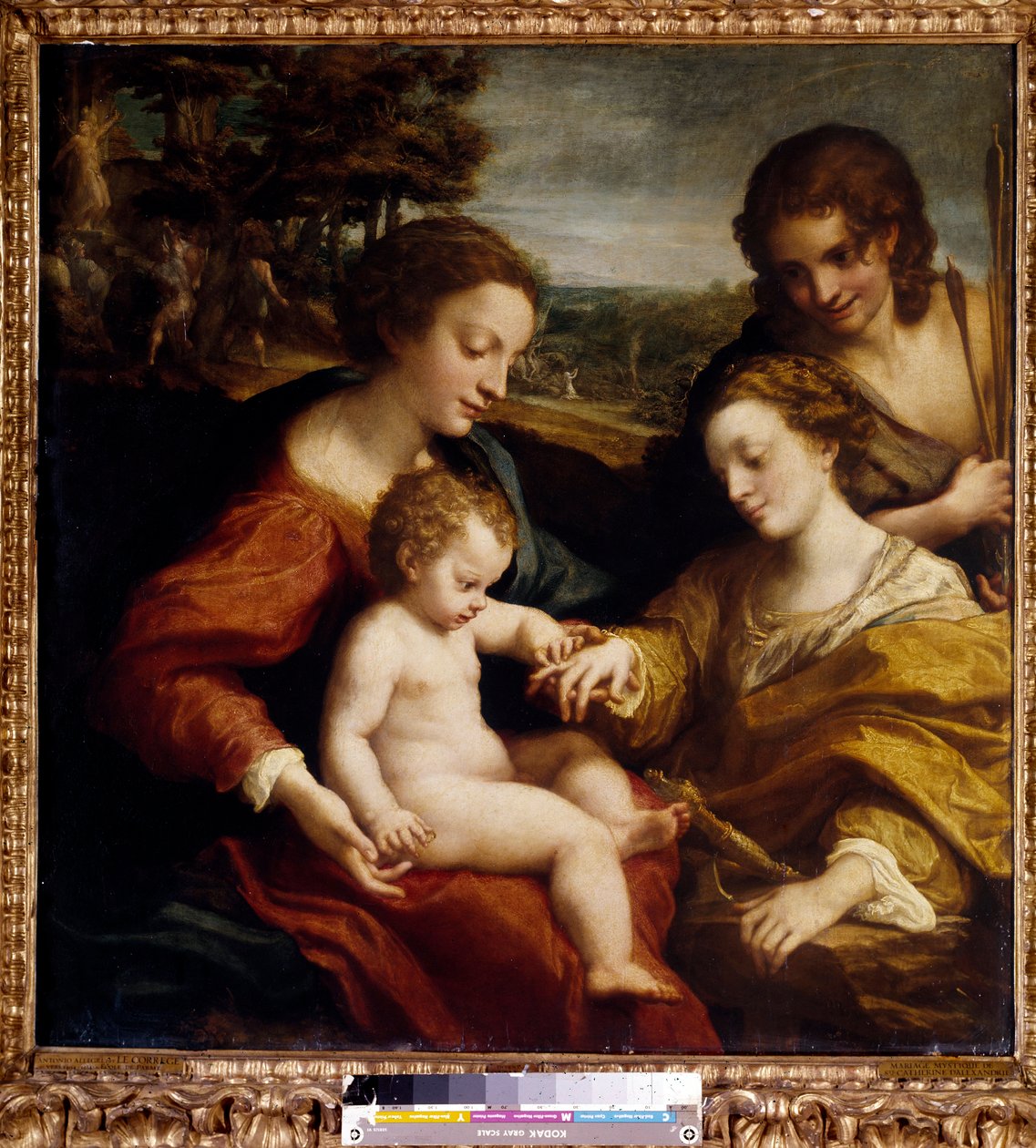 Die mystische Hochzeit der Heiligen Katharina von Alexandria mit dem Heiligen Sebastian von (c.1489 1534) Correggio