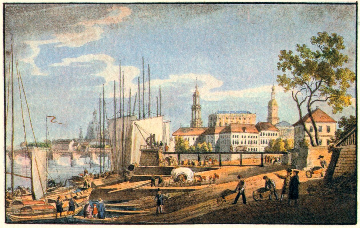 Dresden in der Dämmerung von Unknown