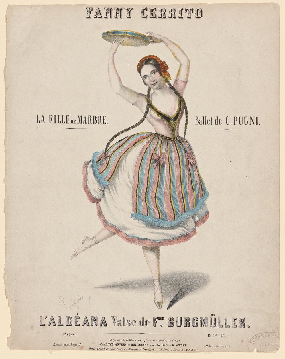 Fanny Cerrito, 1840 von Unknown
