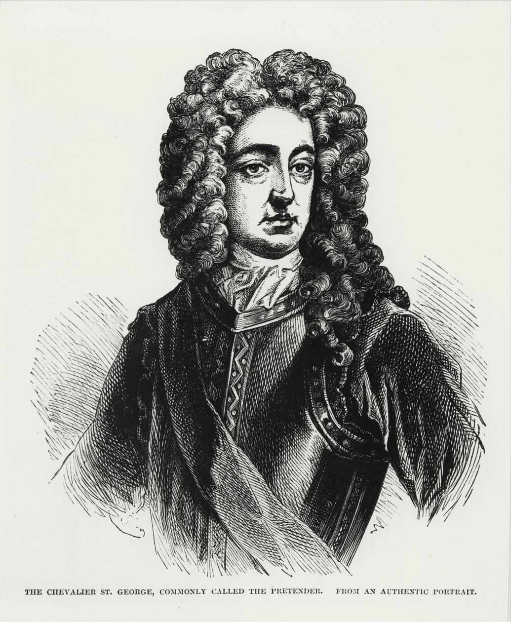 Der Chevalier St. George, allgemein bekannt als der Prätendent (1688-1766) von English School