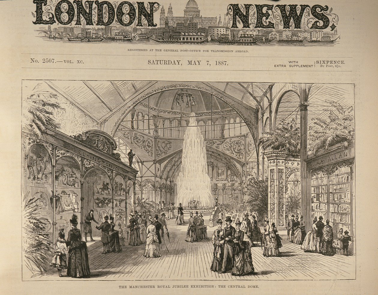 Die Manchester Royal Jubilee Exhibition: Die zentrale Kuppel von English School