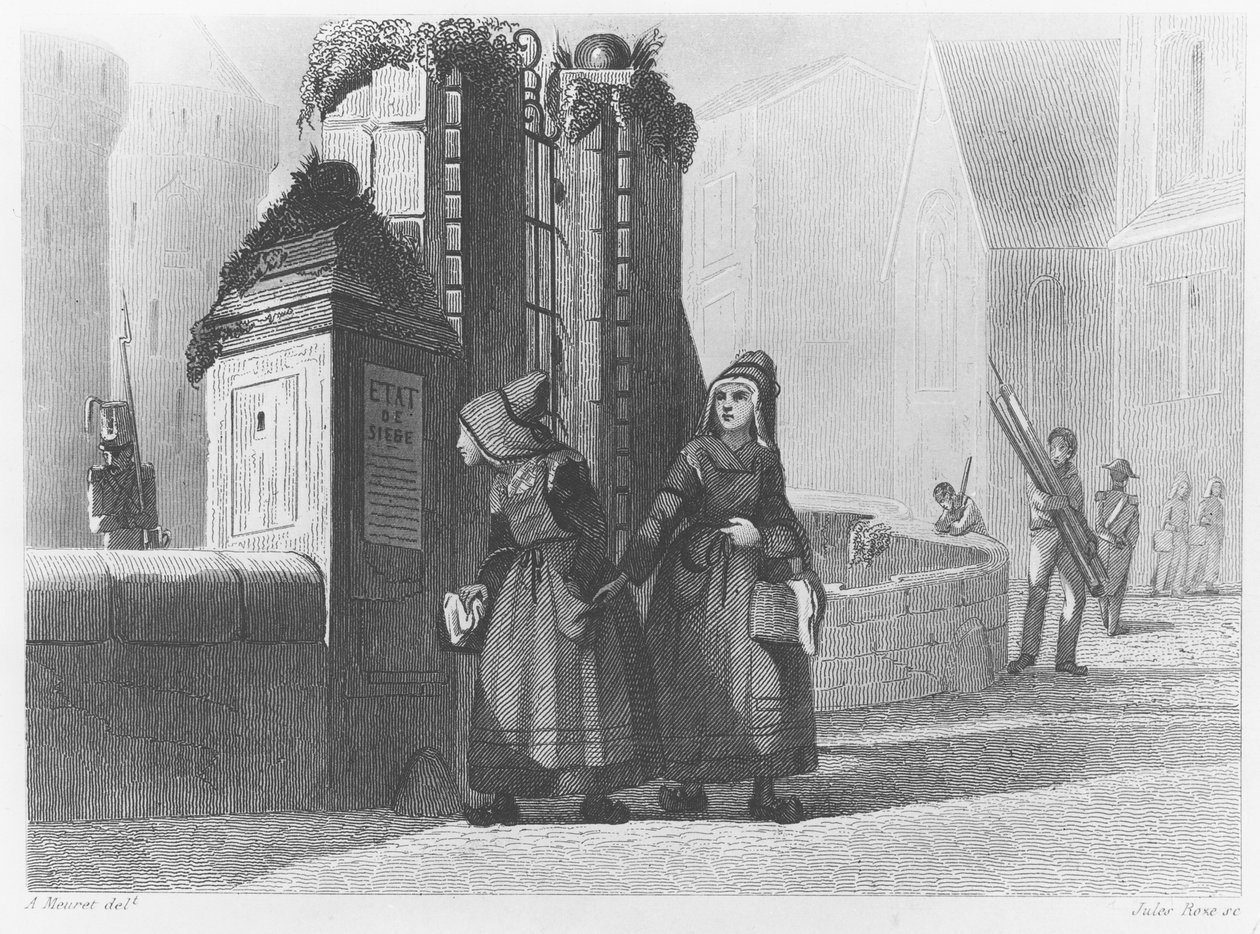 Ankunft der Herzogin von Berry in Nantes, 1820 von French School