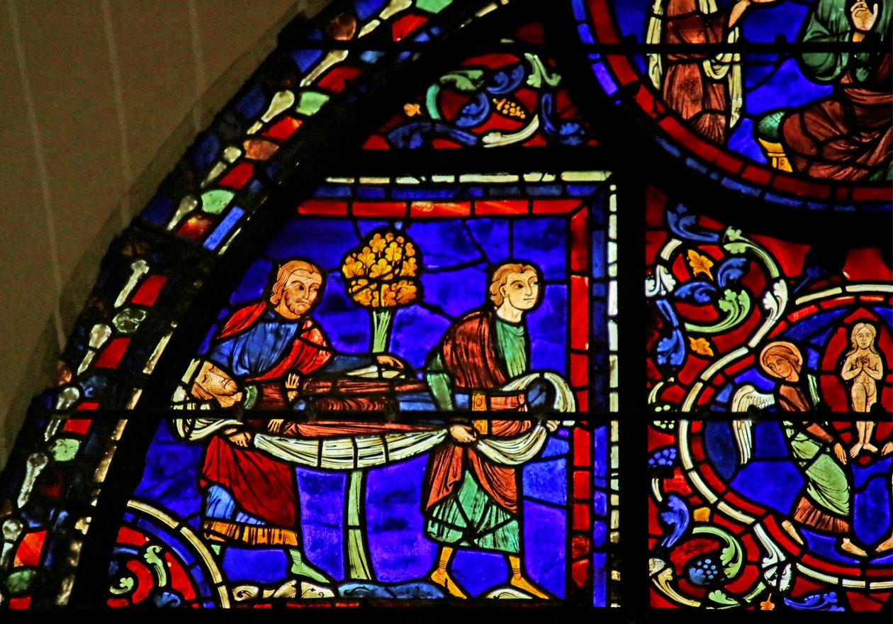 Szene aus dem Leben des heiligen Martin, Kathedrale von Chartres von French School