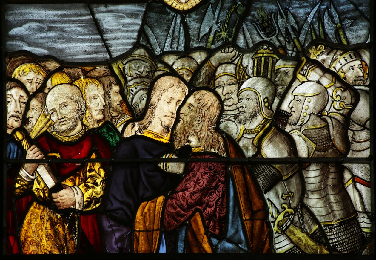 Fenster, das den Verrat Christi in Gethsemane darstellt, 1500-10 von French School