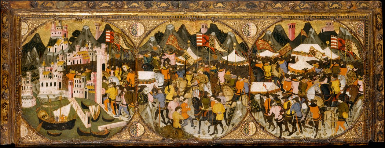 Die Eroberung von Neapel, 1381-82 von Italian School