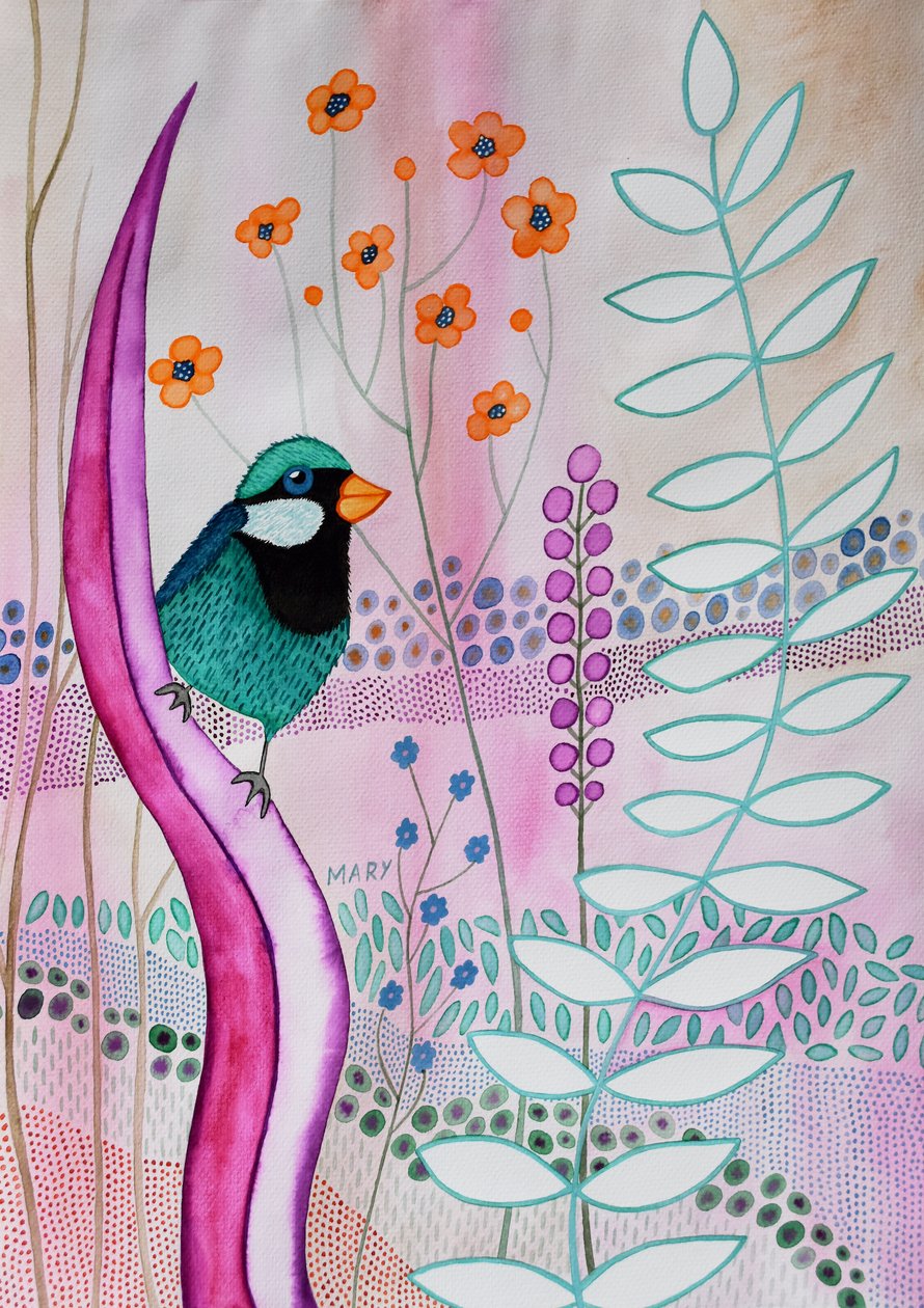 Fantasievogel von Marys Watercolors