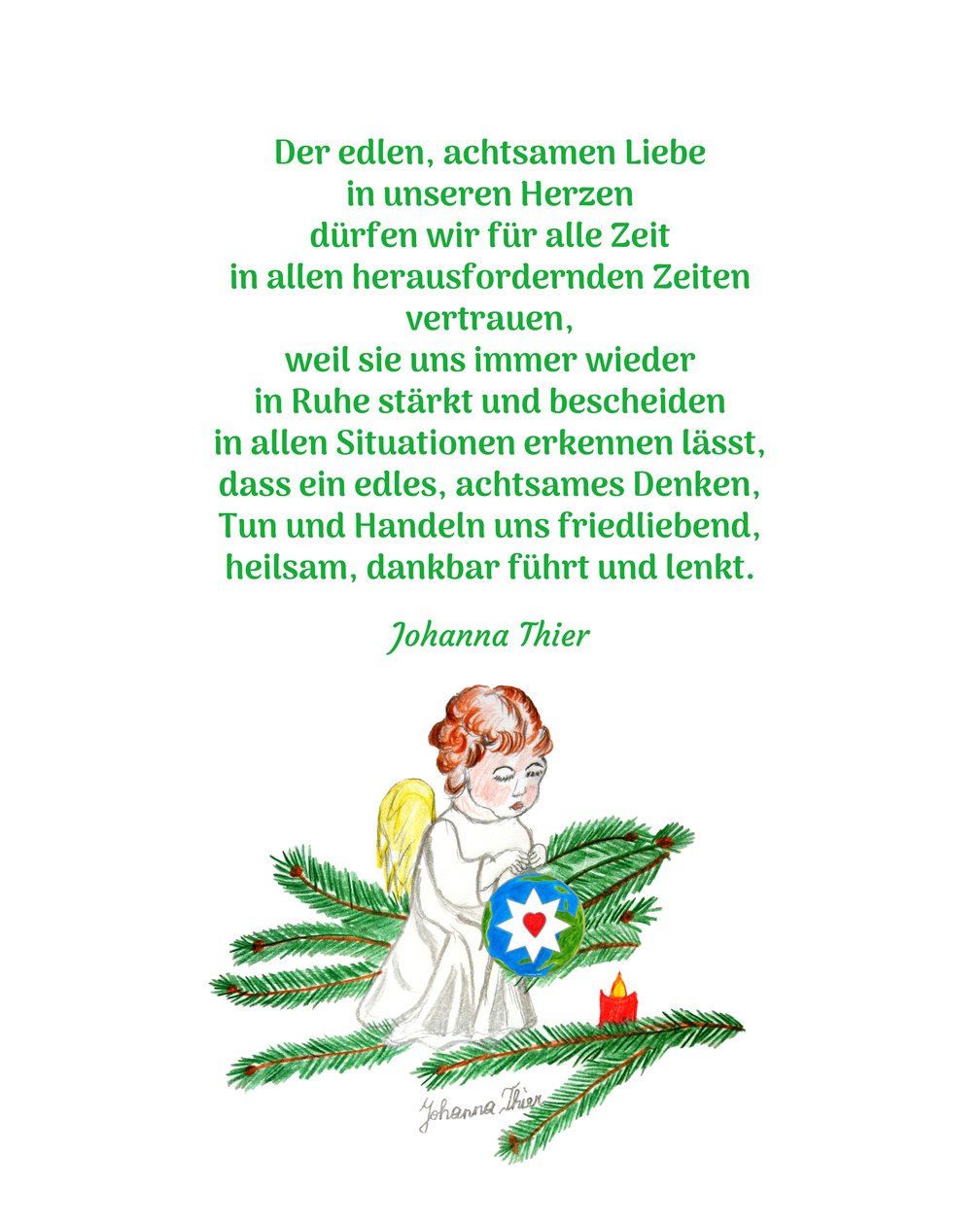 Der Rosentaler Engel der edlen, achtsamen Liebe von Johanna Thier