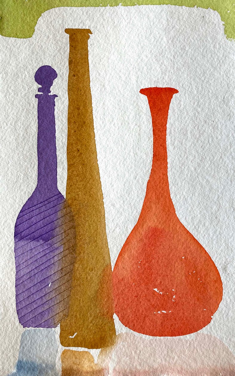 Eine blaue Flasche von Simon Fletcher