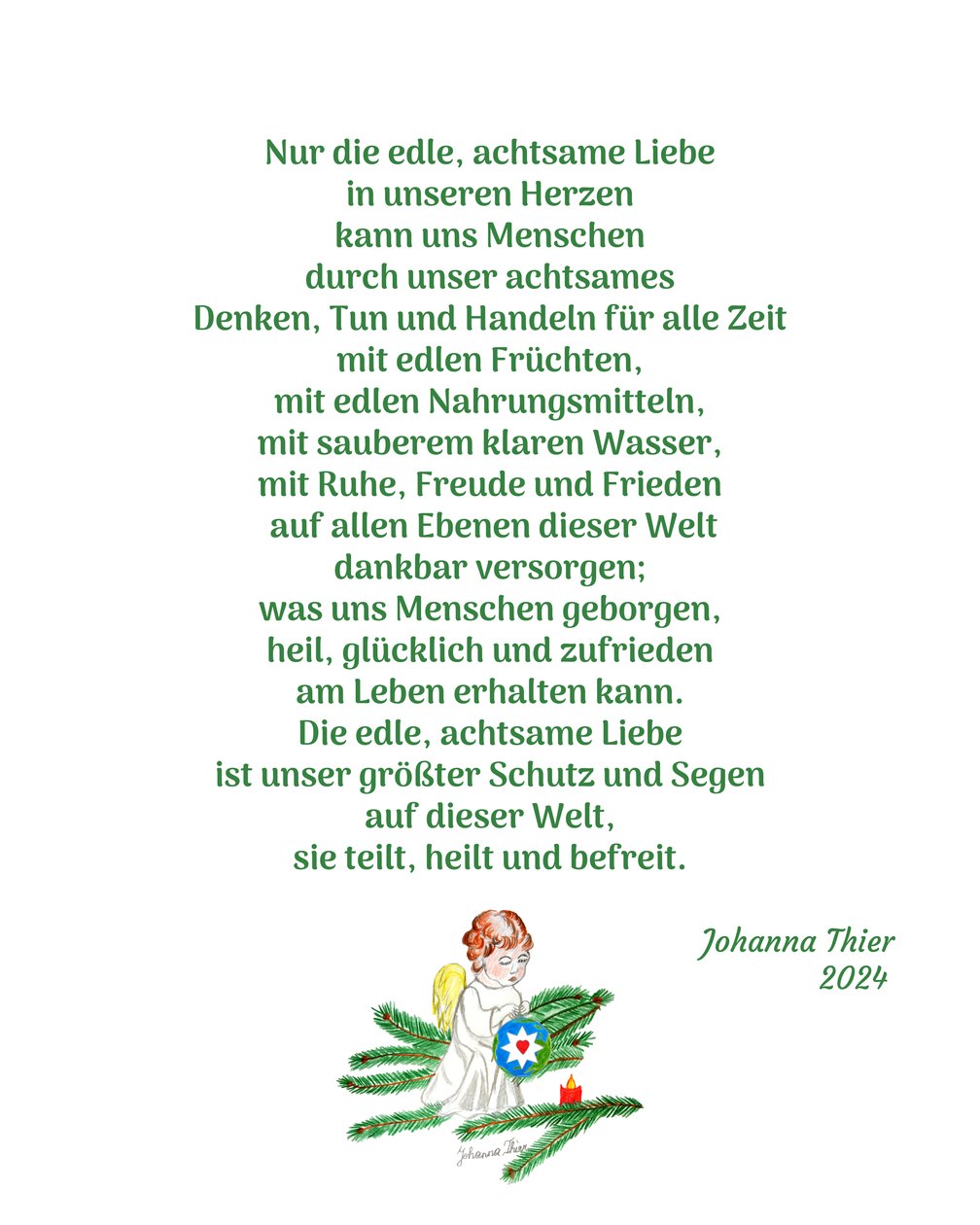 Der Engel der achtsamen Liebe von Johanna Thier