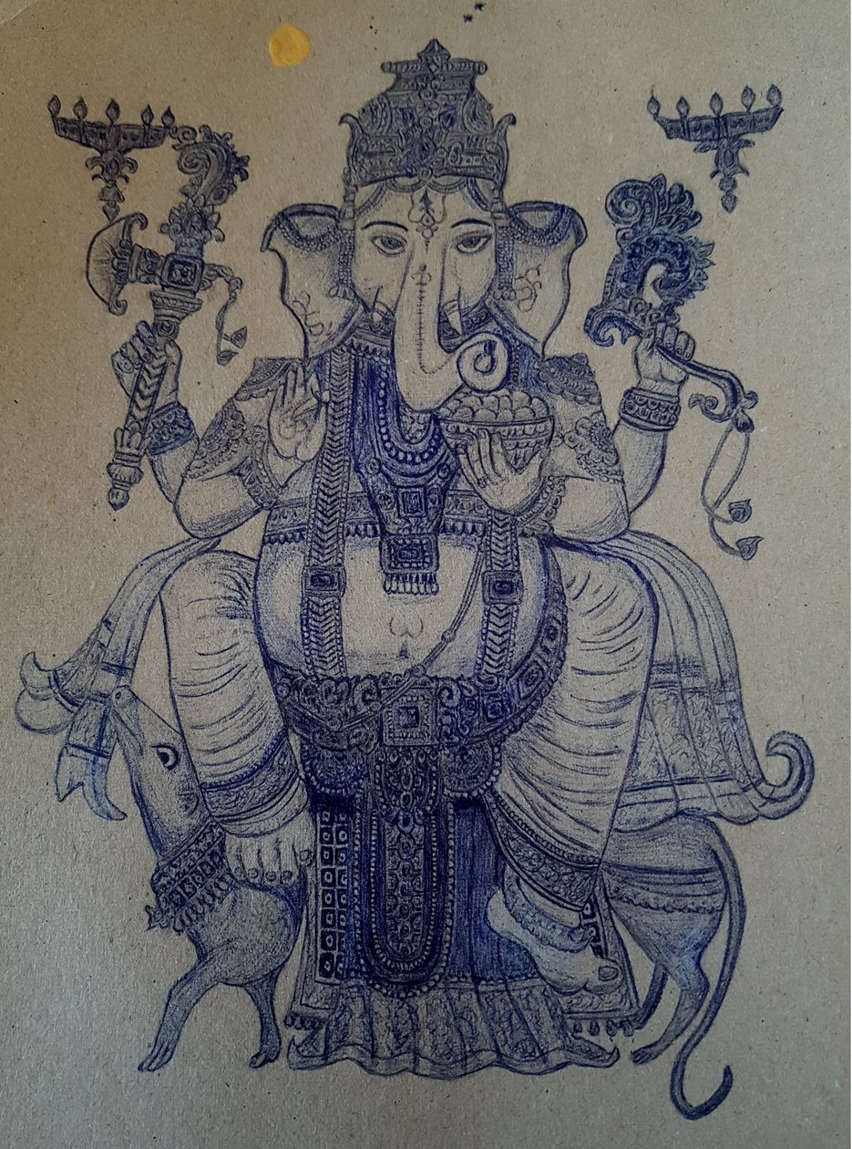 Ganesha reitet Vahana von Andy Schweigard