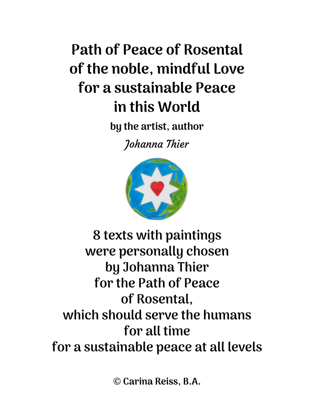 Path of Peace of Rosental von Johanna Thier