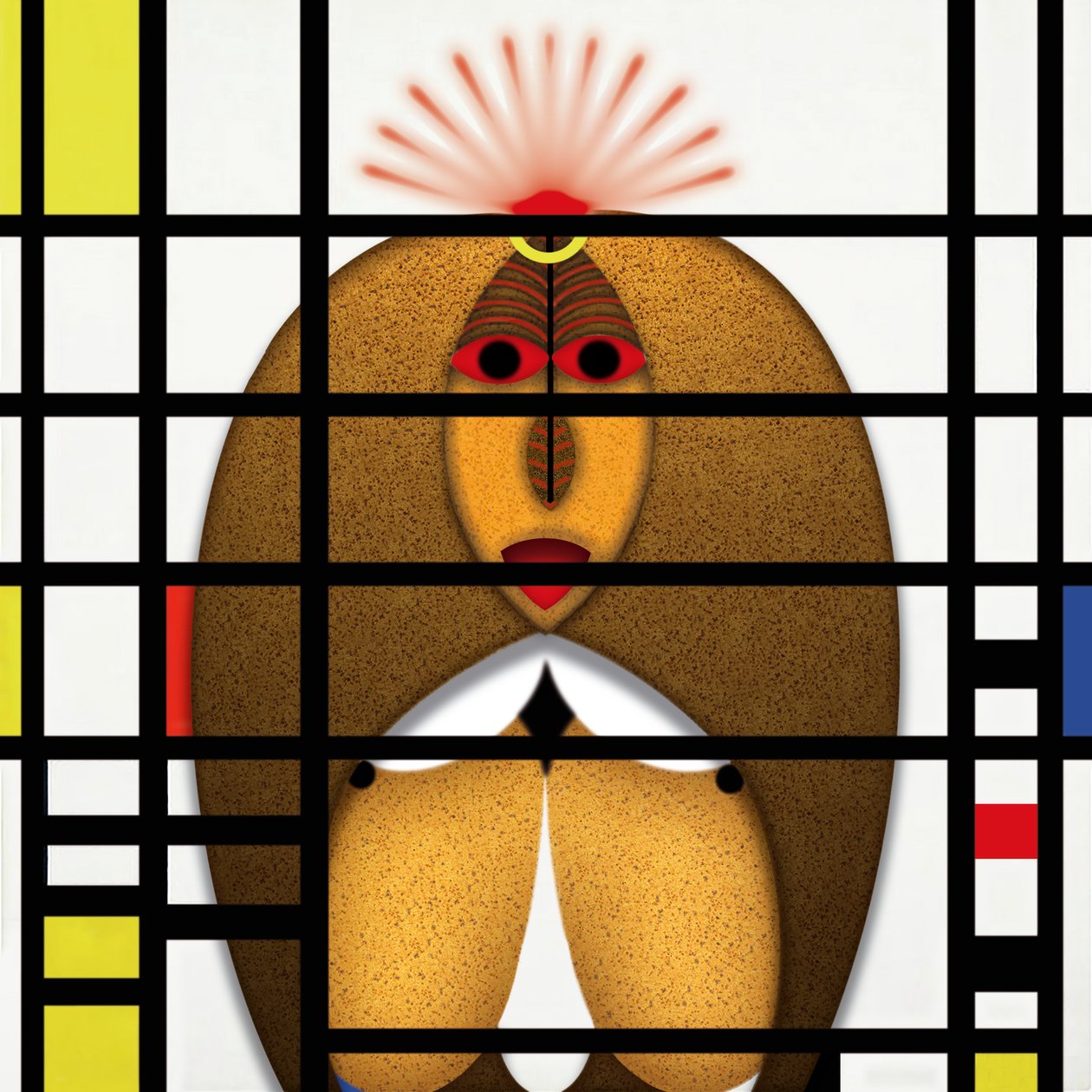 Lockdown (XVII) - (aus der Serie Animal Rationale) von Alexander Eibach