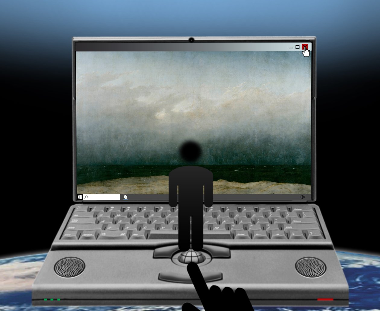 Der Blick ins Bild (aus der Serie Windows) von Alexander Eibach