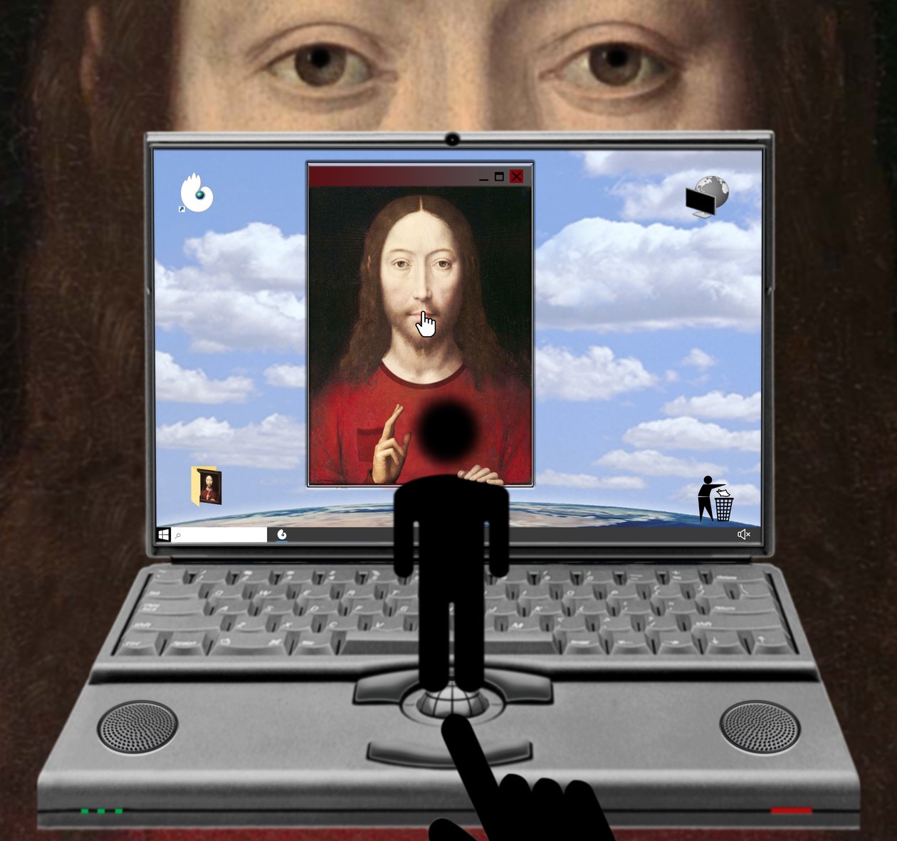 Sei Still! (aus der Serie Windows) von Alexander Eibach