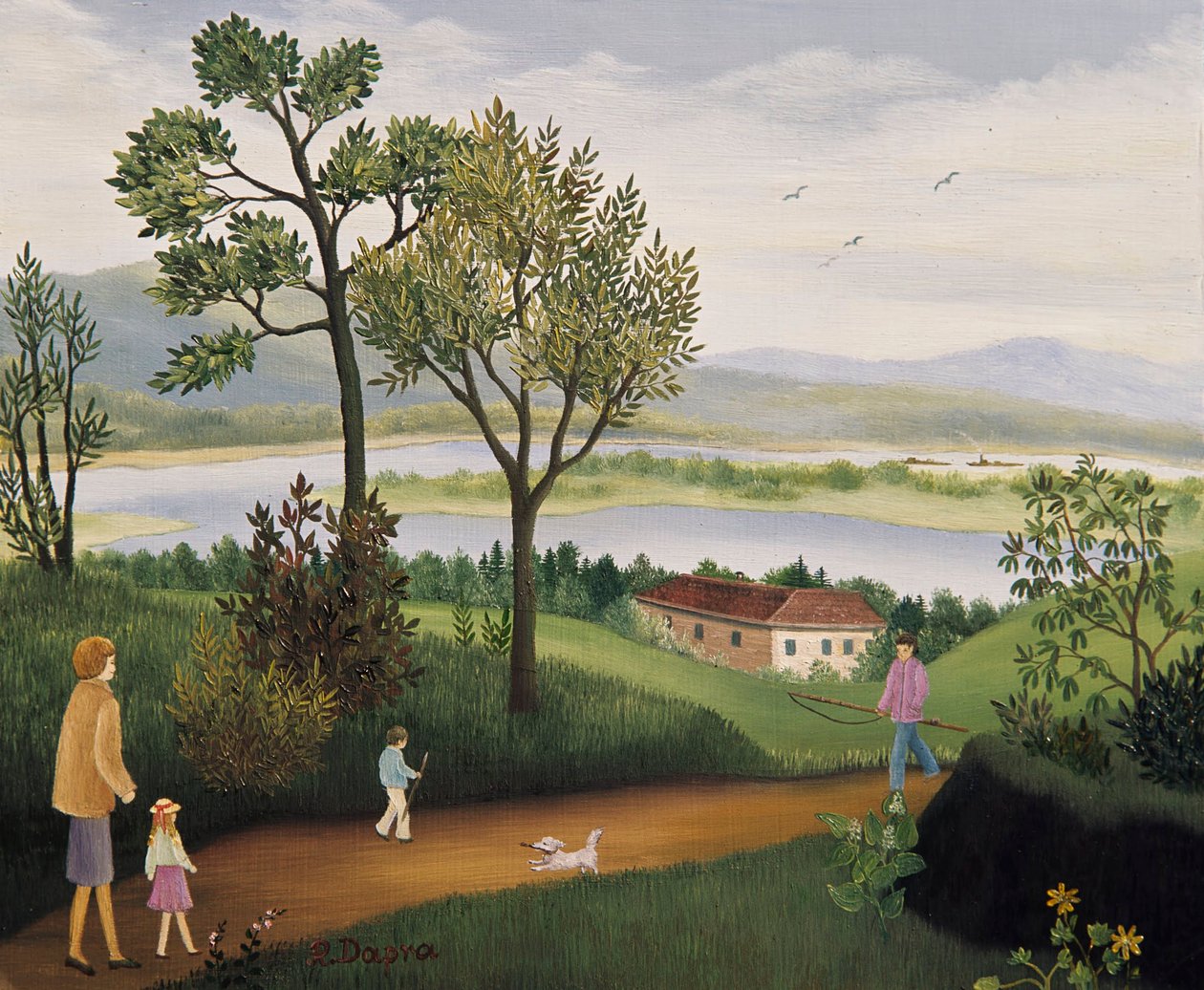 Flusslandschaft von Regine Dapra