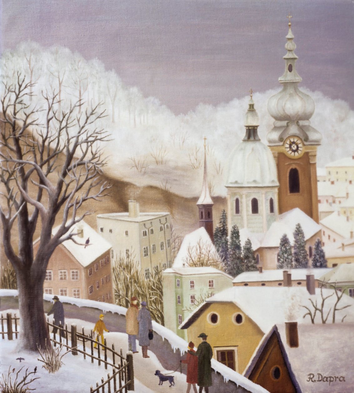 Festungsgasse im Winter von Regine Dapra