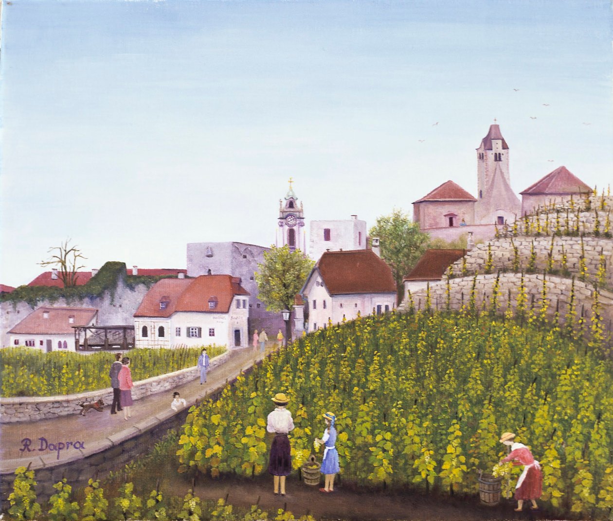 Weinlese in Dürnstein von Regine Dapra