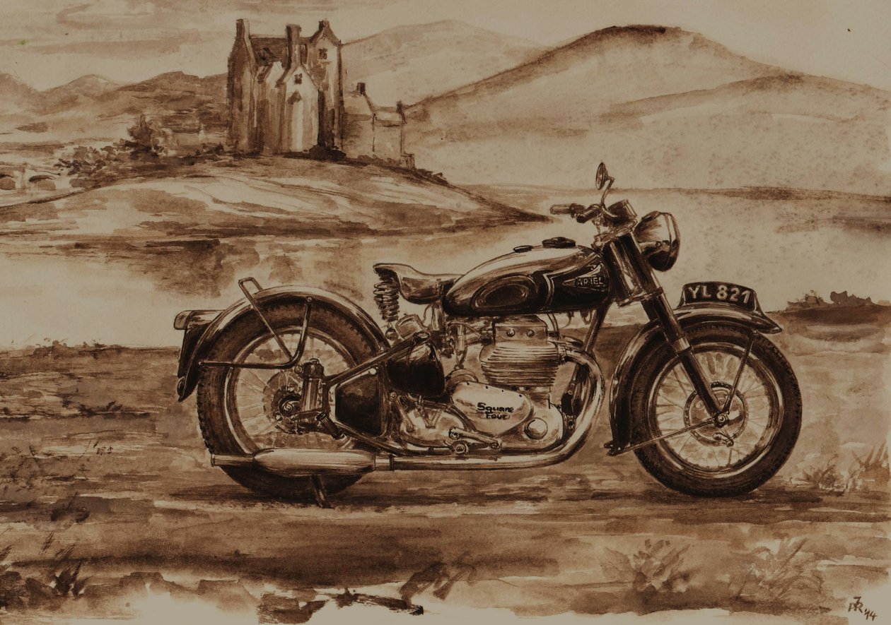 Ariel Square Four 1948 von Jörg-Peter Rabe