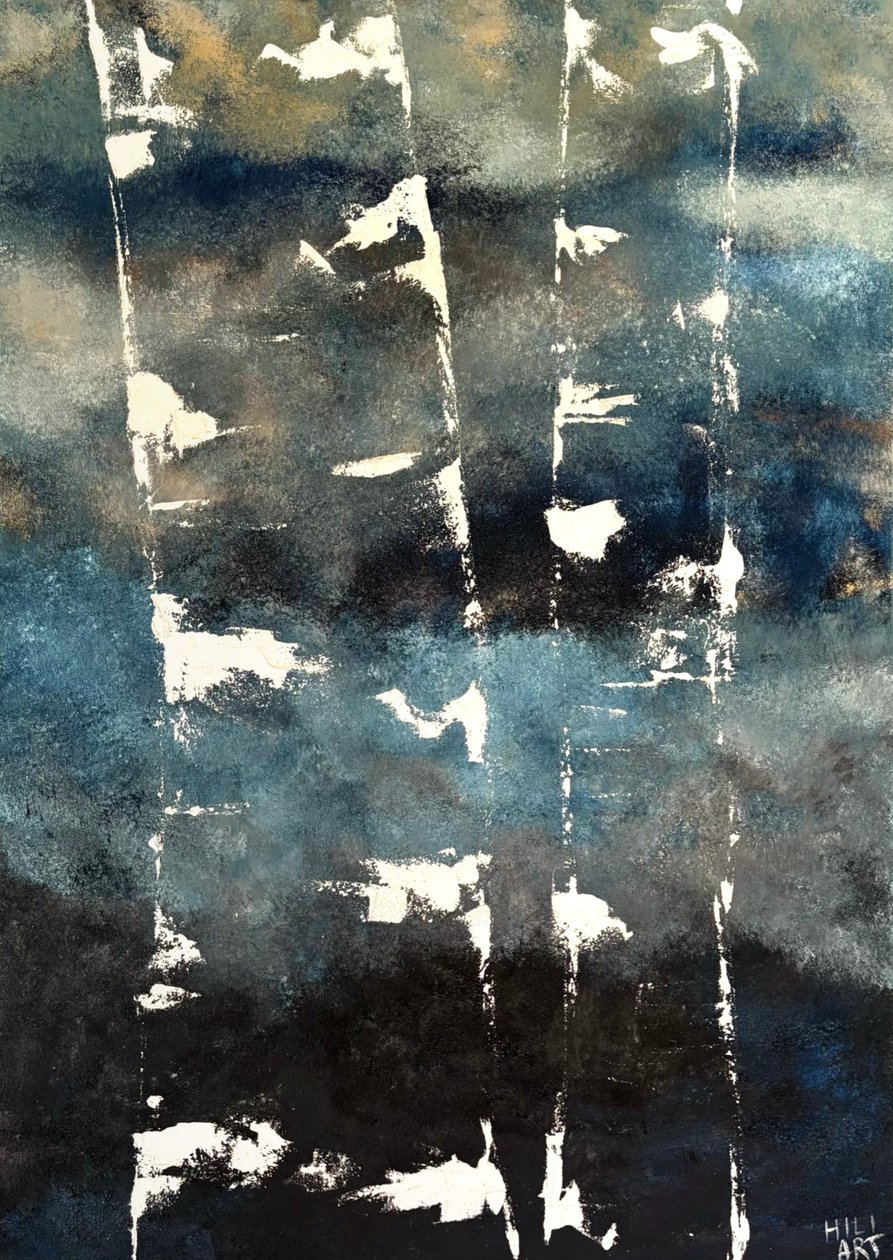 Weiße Birken von HILI ART Tetiana Brzozowski