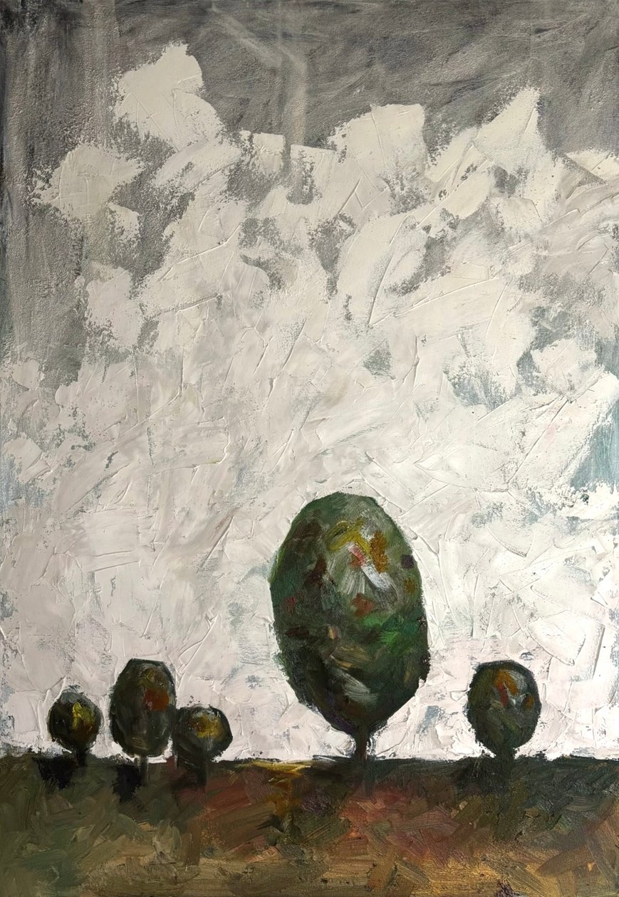 Bäume auf dem Feld von HILI ART Tetiana Brzozowski