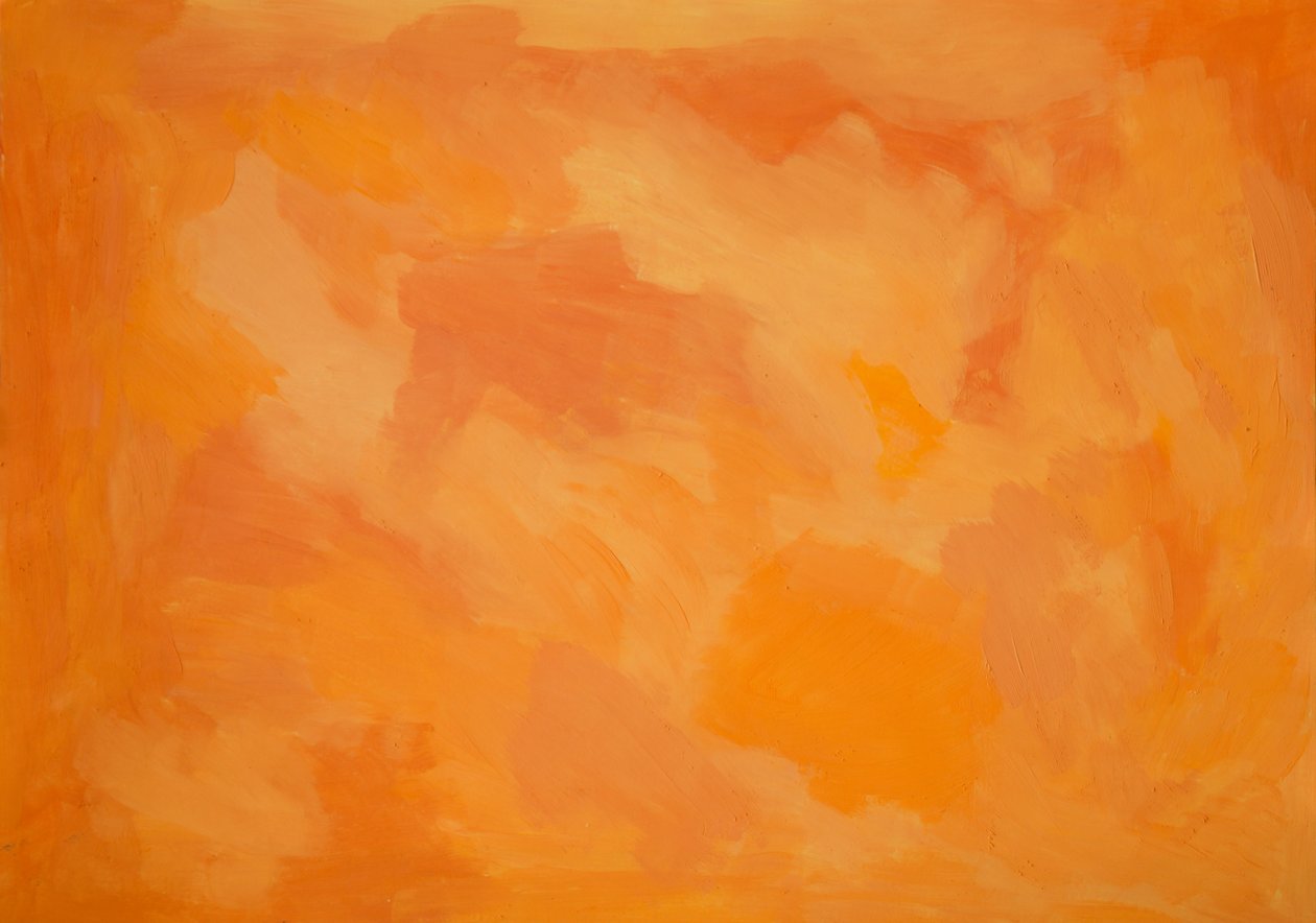 Eine expressive Verschmelzung der Orangetöne, die in Harmonie tanzen von Albert Mansour