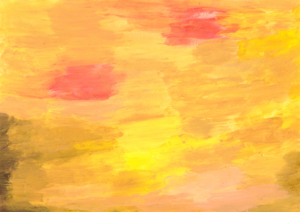Eine expressive Verschmelzung der Farben Rot, Gelb und Orange, die in Harmonie tanzen von Albert Mansour