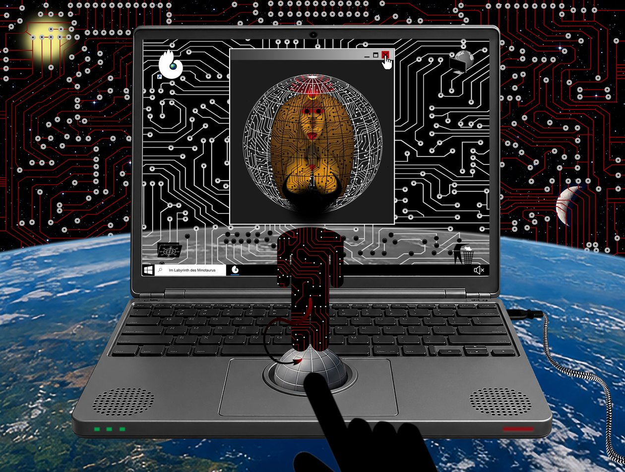 Im Labyrinth des Minotaurus (I) von Alexander Eibach