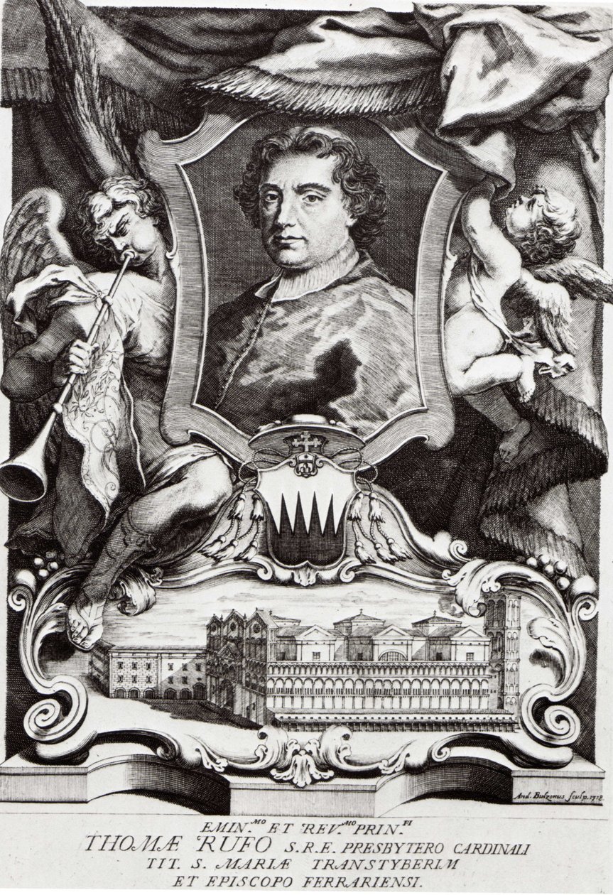 Porträt des Kardinals Tommaso Ruffo von A. Bolzoni