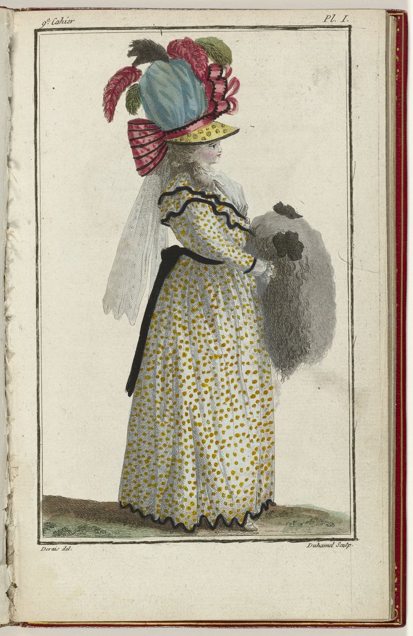Cabinet des Modes ou les Modes Nouvelles, 15. März 1786, pl. I von A.B. Duhamel