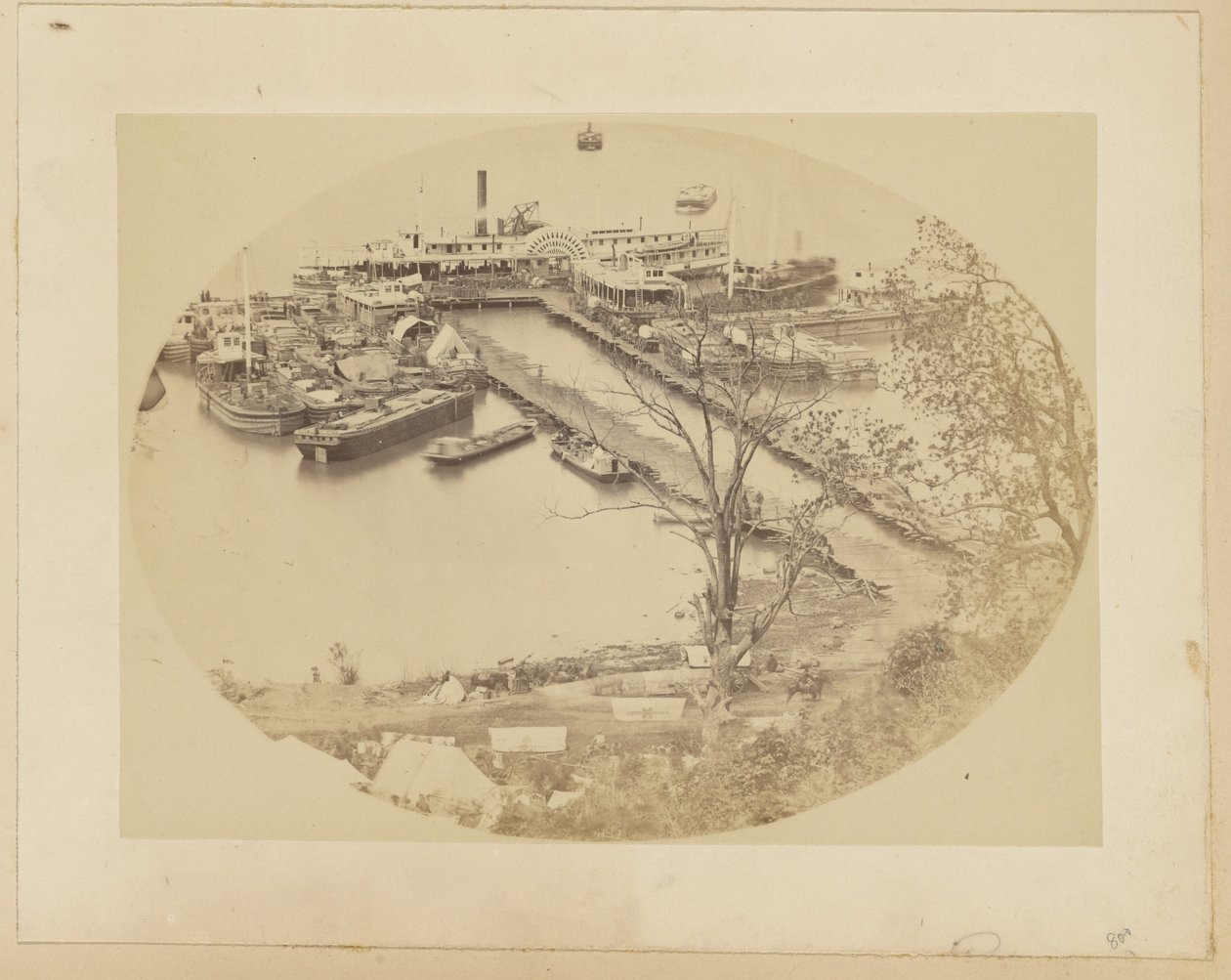Unterer Kai, Belle Plain, USMRR Baukorps. 16. Mai 1864 von A.J. Russell