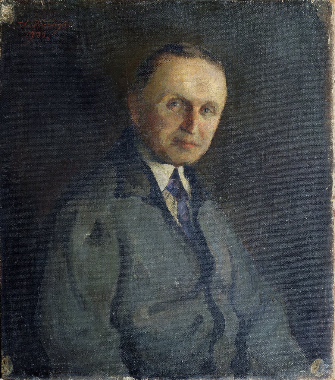 Porträt des Pianisten Konstantin Igumnov 1873-1948, 1930 von A.K. Elsner
