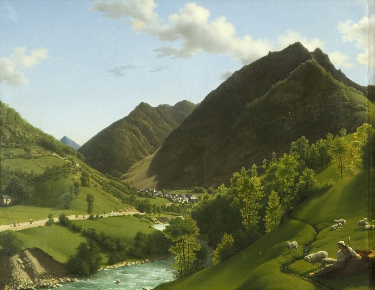 Ein Tal in den Pyrenäen von A.L.R.M. Duperraux