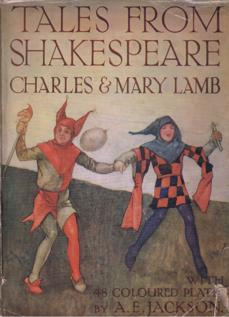 Vorderes Umschlagdesign, aus Tales from Shakespeare, veröffentlicht von Ward Lock & Co Ltd, 1930-40er Jahre von A. Jackson