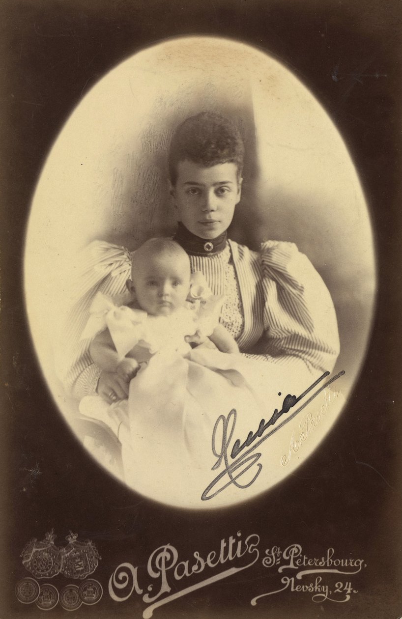 Großfürstin Xenia Alexandrowna von Russland mit Tochter Irina Alexandrowna von A. Pasetti Photo Studio