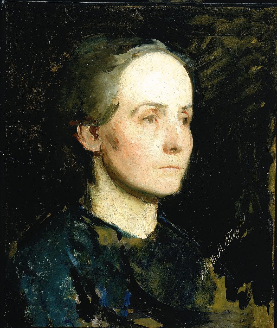 Porträt einer Frau (Miss Gertrude Bloede) von Abbott Handerson Thayer