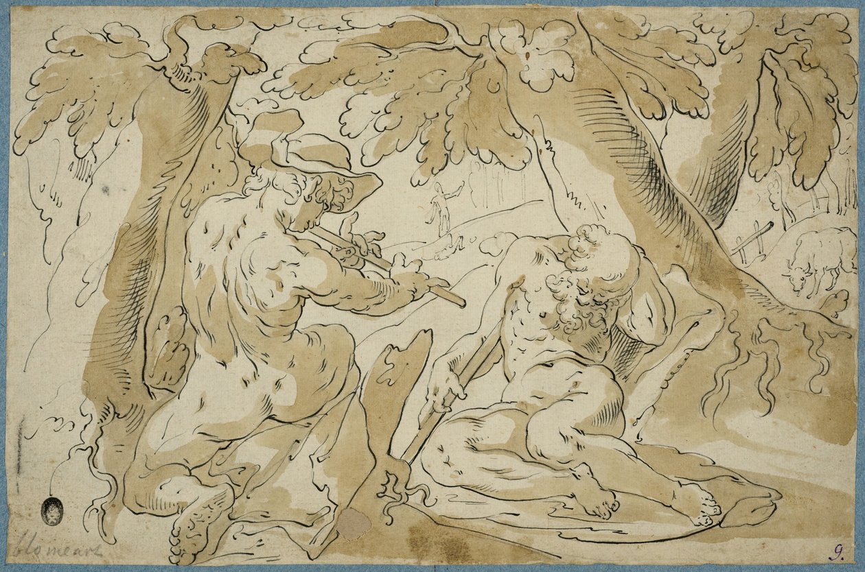 Merkur und Argus von Abraham Bloemaert