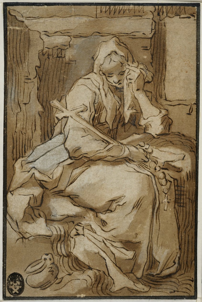 Die heilige Thais von Abraham Bloemaert