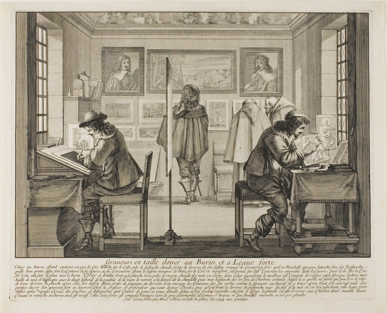 Der Graveur und der Radierer von Abraham Bosse