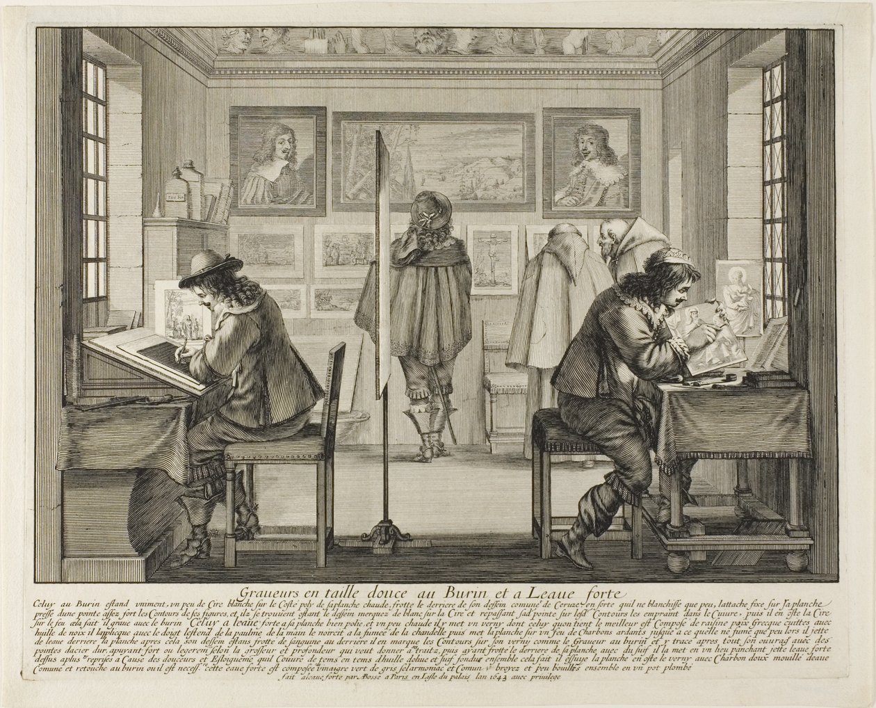 Der Graveur und der Radierer, 1642 von Abraham Bosse