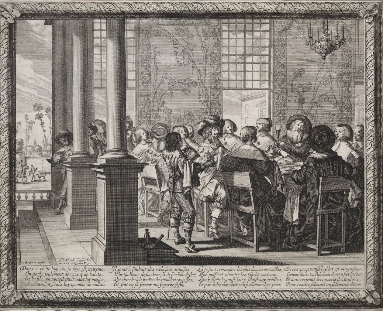 Der verlorene Sohn: Das Fest zu Ehren der Rückkehr des Verlorenen von Abraham Bosse