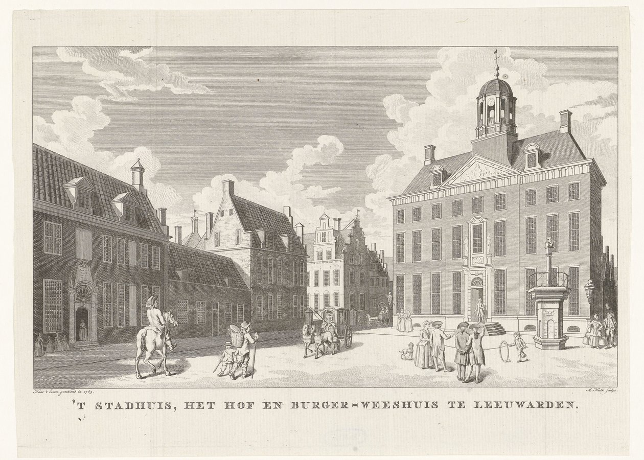 Rathaus in Leeuwarden von Abraham Jacobsz. Hulk