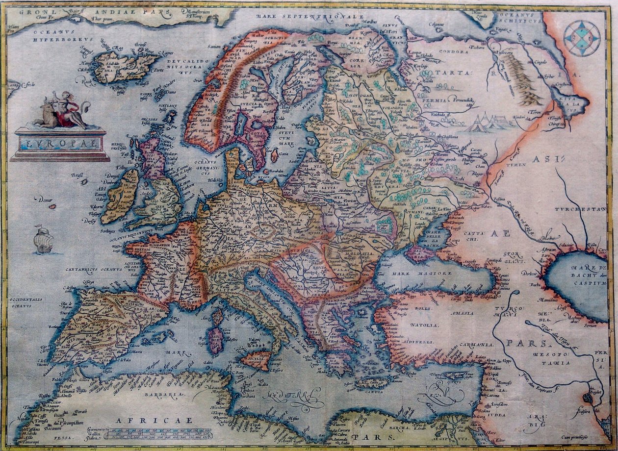 Abraham Ortelius Karte von Europa von Abraham Ortelius