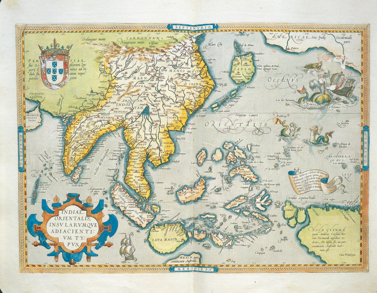 Karte der Indies, aus Theatrum Orbis Terrarum von Abraham Ortelius von Abraham Ortelius