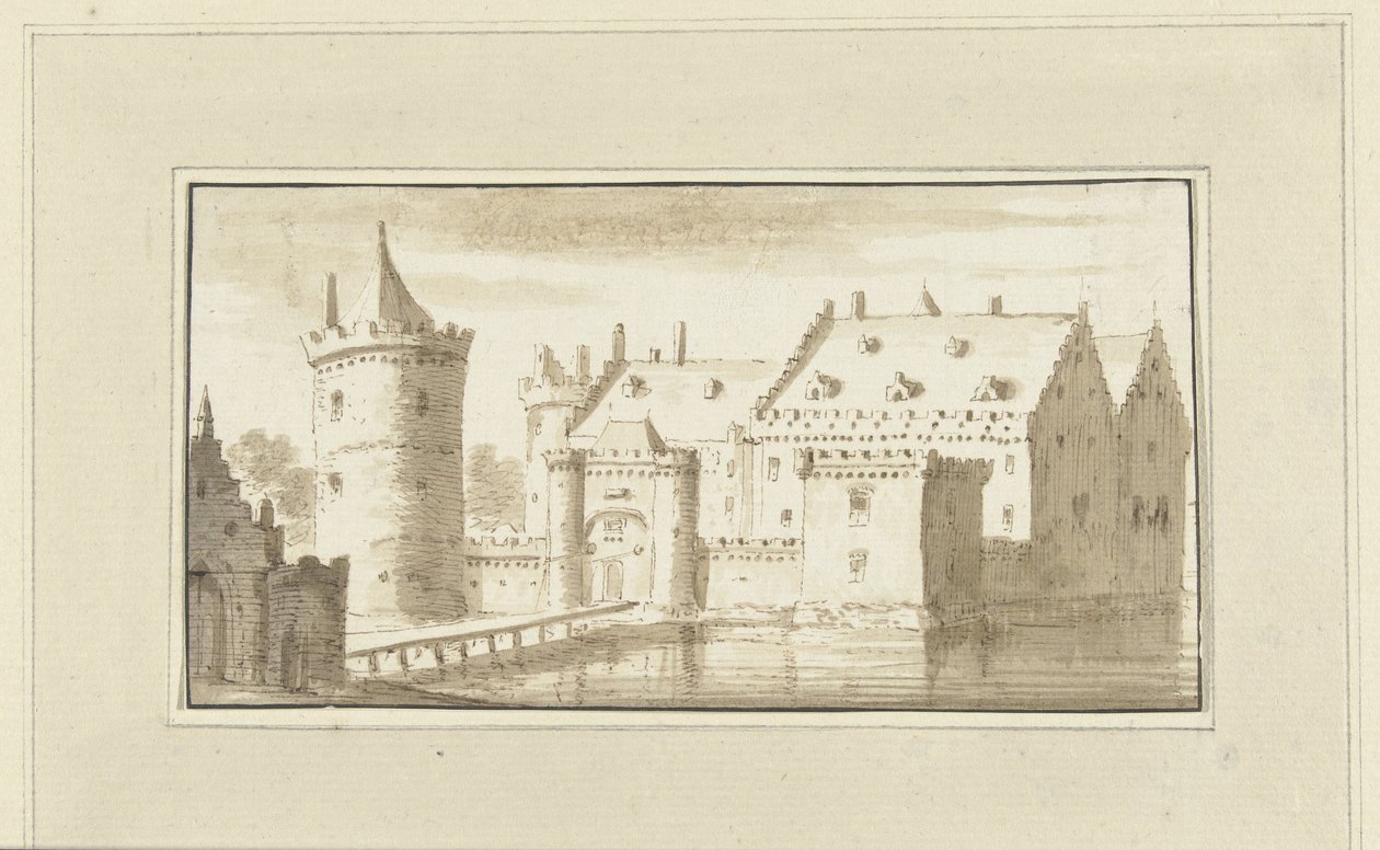 Haus Kronenburg an der Vecht von Abraham Rademaker